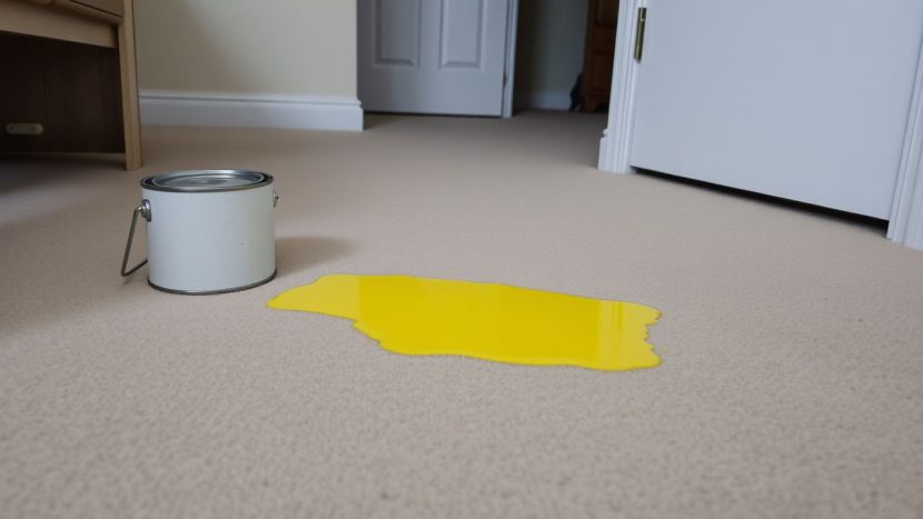 how to get paint out of carpet